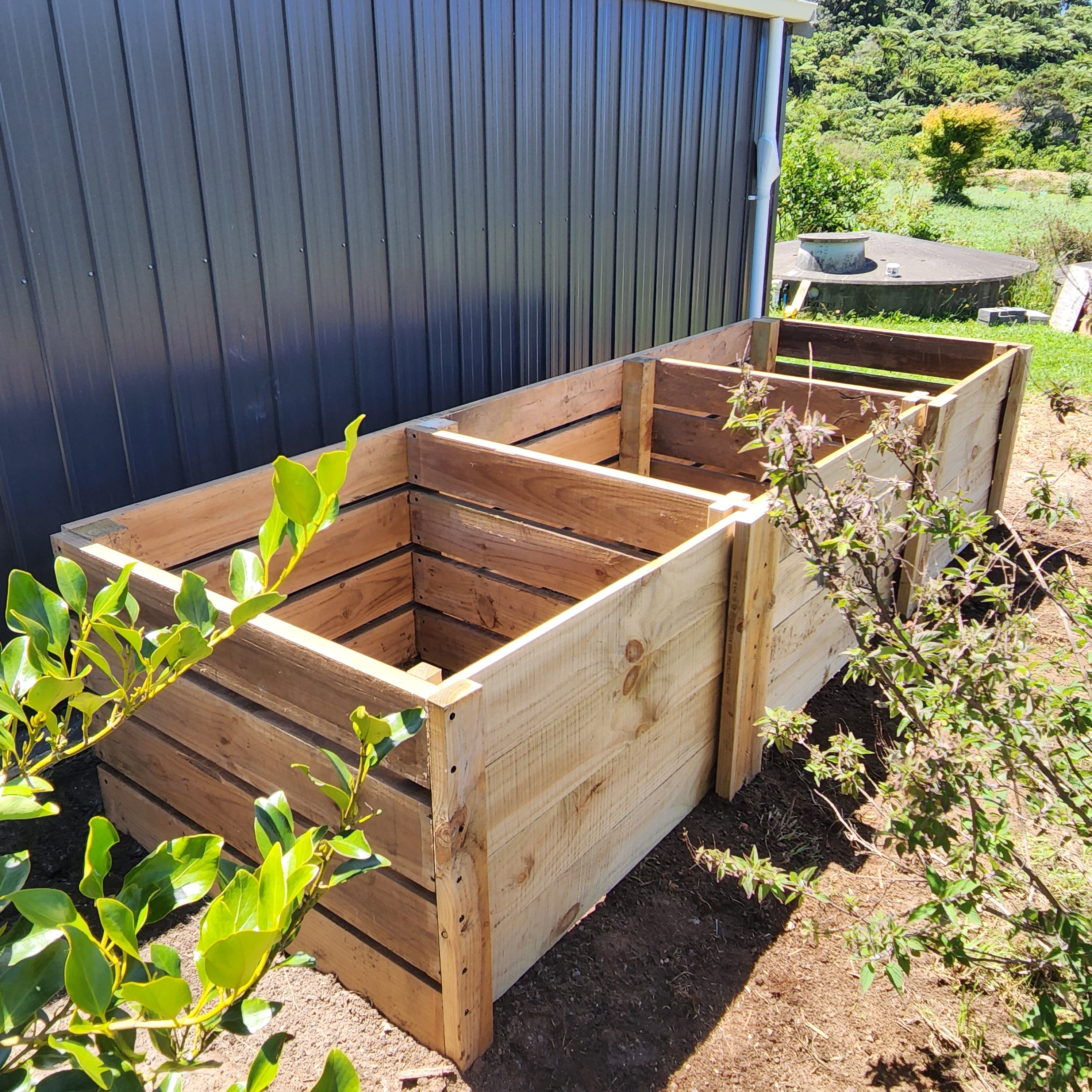Compost station loaded with organic material thumbnail