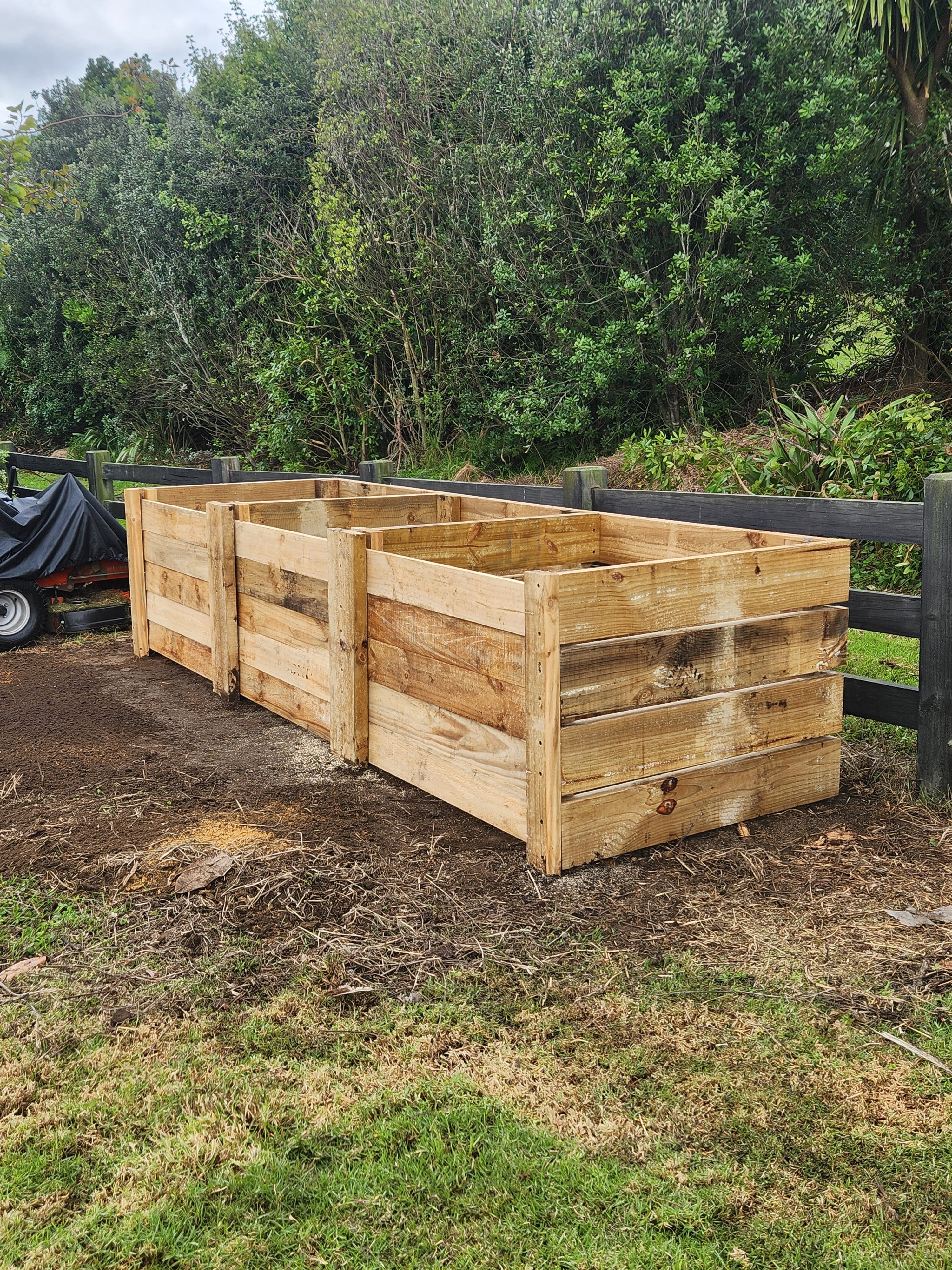 Garden setting with installed compost station thumbnail